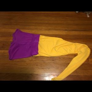 Dance costume leotard and shorts two piece